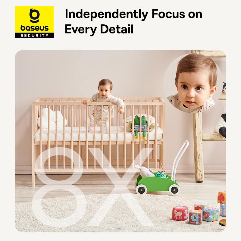 IP-камера видеонаблюдения BASEUS Security P1 Indoor Camera 3K White EU (S0TV012132) - фото 12 IP-камера видеонаблюдения BASEUS Security P1 Indoor Camera 3K White EU (S0TV012132) - фото 12