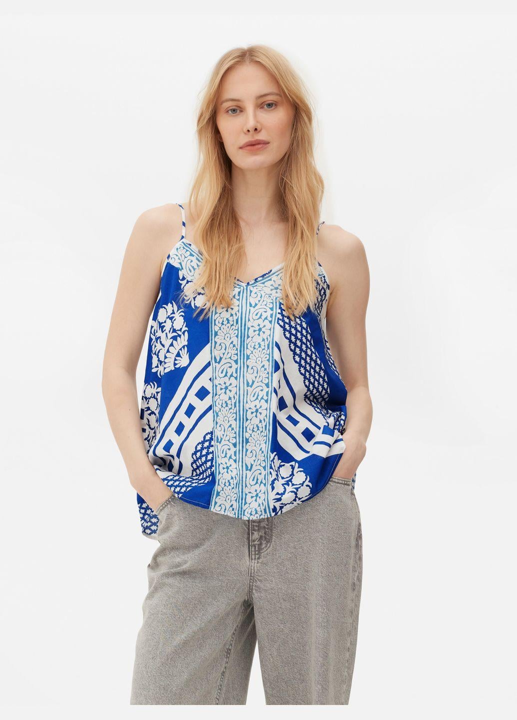 Топ PRIMARK 7435102 принт р. 36 Синій (3331109413417)