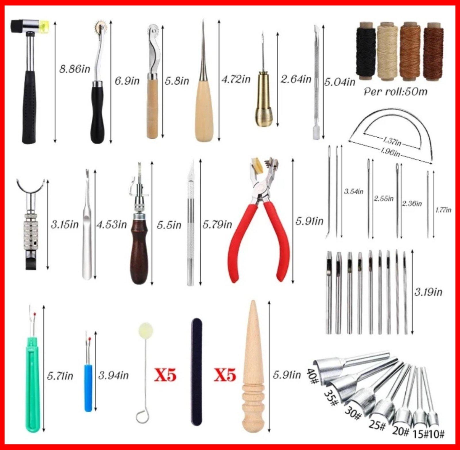 Набір інструментів для обробки шкіряних виробів 273 предметів (19019660) - фото 3