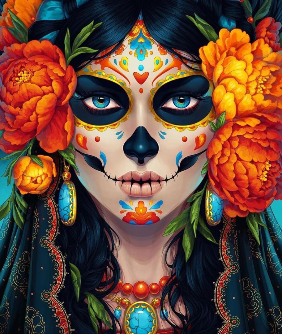 Картина за номерами Brushme Мексика в її очах 40x50 см (BS52270)