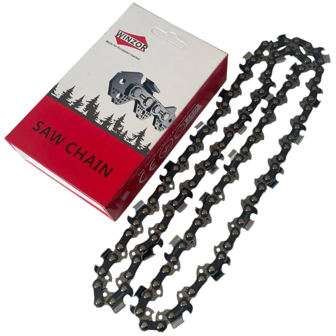 Цепь WINZOR для электропилы/бензопилы 52 звена шаг 3/8 1,3 мм квадратный зуб