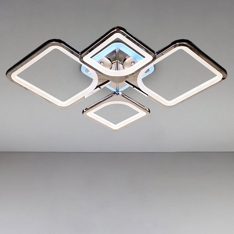Люстра потолочная LED Light House DS-14903/2+2 LED 3color dimmer 100W Хром
