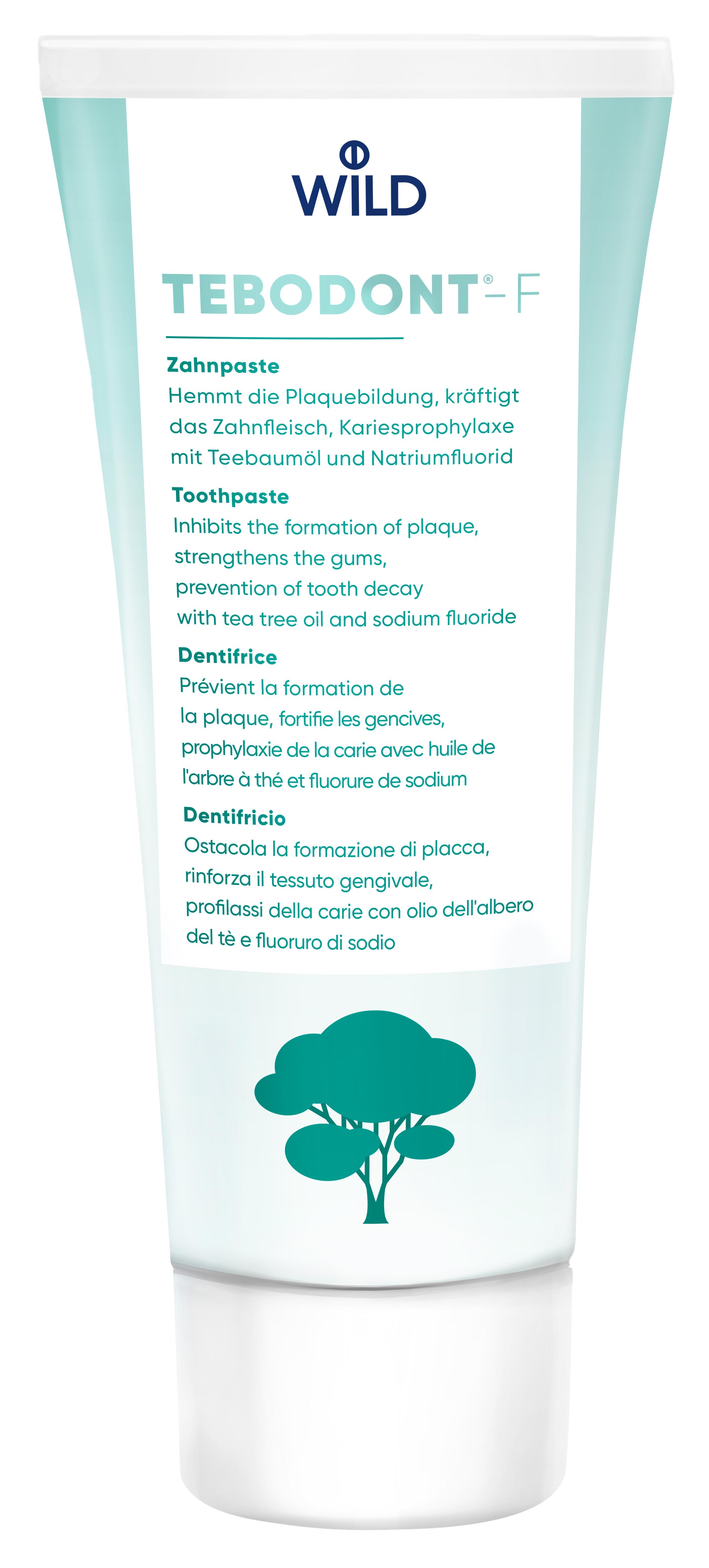 Зубная паста с маслом чайного дерева Tebodont-F с фтором 75 мл (409)