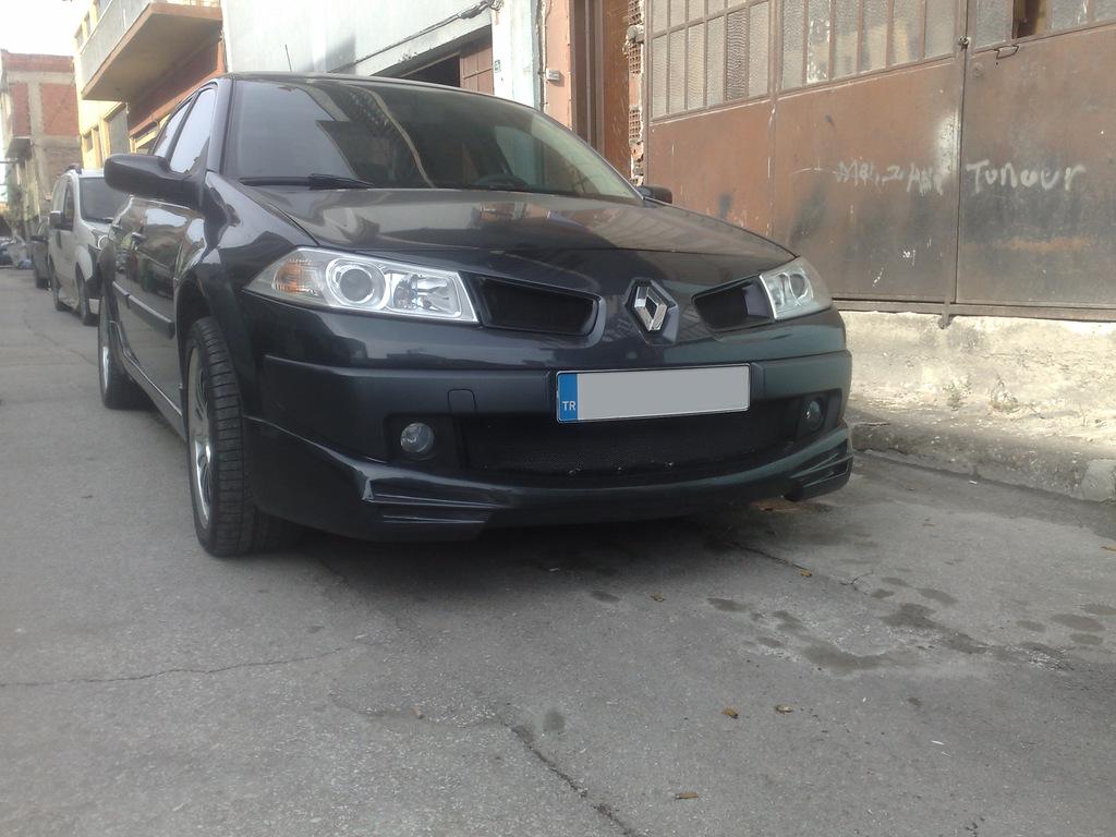 Накладка передняя на бампер под покраску для Renault Megane II 2006-2009 гг. (48845) - фото 2