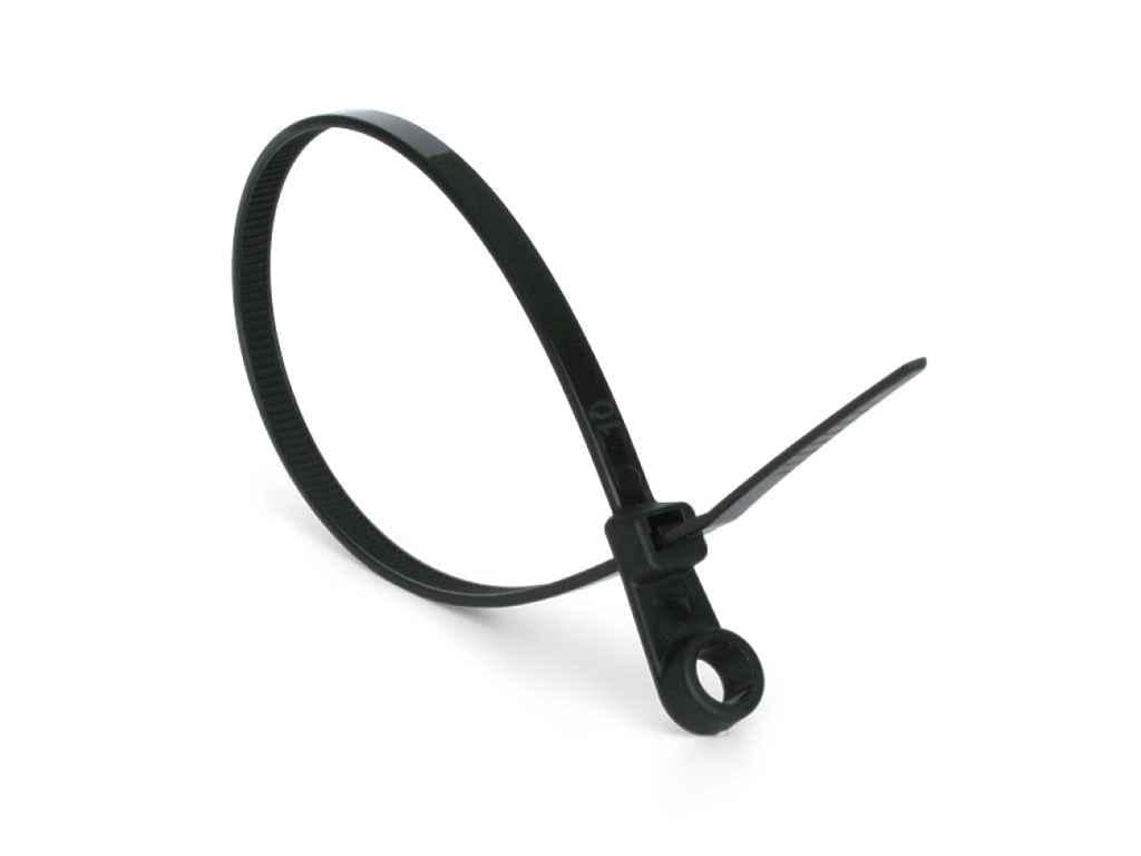 Хомут з кільцем Sokol 4,2x220 100 шт. Чорний (1100137) Хомут з кільцем Sokol 4,2x220 100 шт. Чорний (1100137)