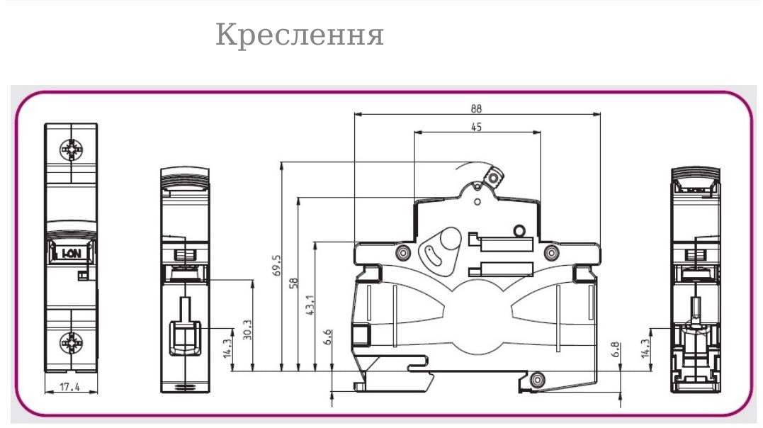 Автоматический выключатель ETIMAT S4 1p B16 (1910010) - фото 3