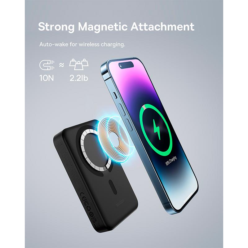 Повербанк BASEUS PPCX110201 10000 mAh Type-C 30W 3A Black (13968413) - фото 7