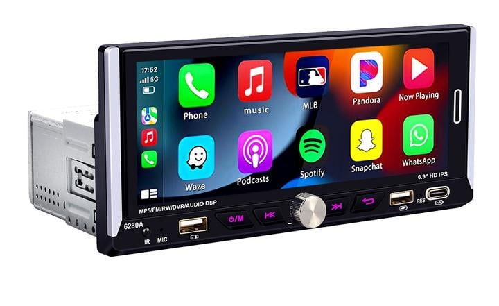 Автомагнитола 1DIN 6280A 6.9'' Android-13 4/64 GB With Carplay (6280464Ep)