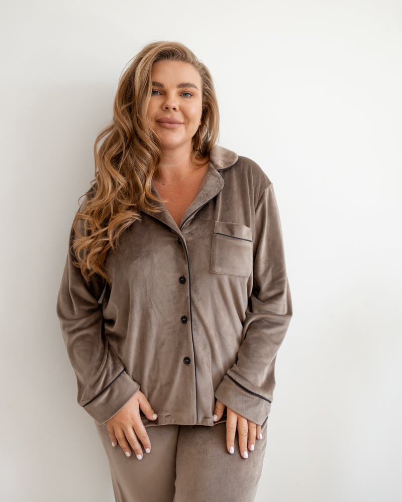 Пижама женская Модельер 7622 р. 42 Бежевый (14065) - фото 9 Пижама женская Модельер 7622 р. 42 Бежевый (14065) - фото 9