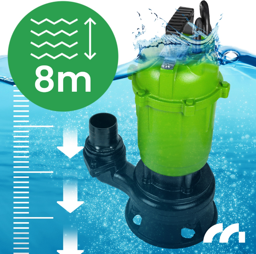 Дренажний насос для брудної та чистої води MalTec 570 Вт 18000 л/год - фото 7 Дренажний насос для брудної та чистої води MalTec 570 Вт 18000 л/год - фото 7