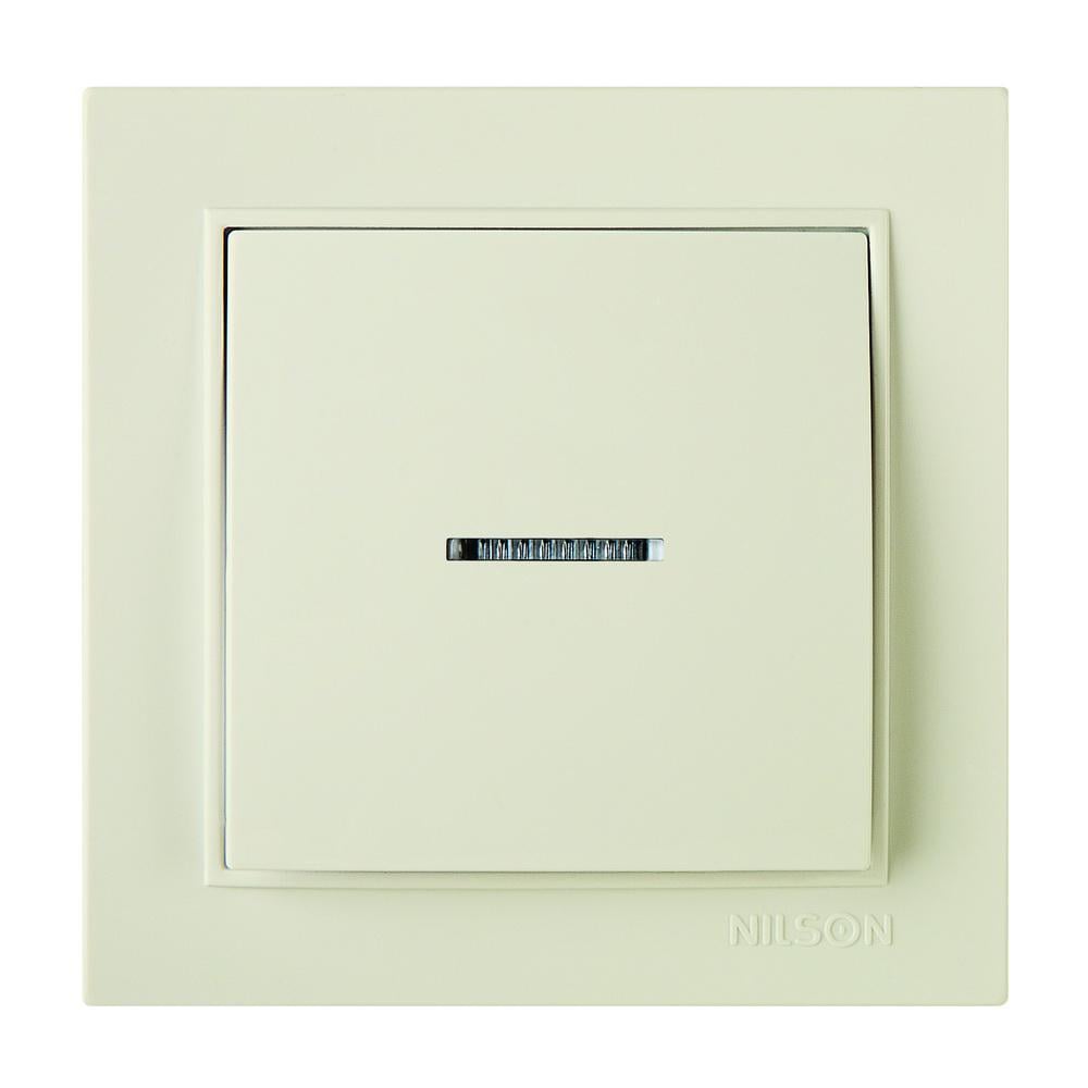 Выключатель Nilson Thor с подсветкой Кремовый (27121002)
