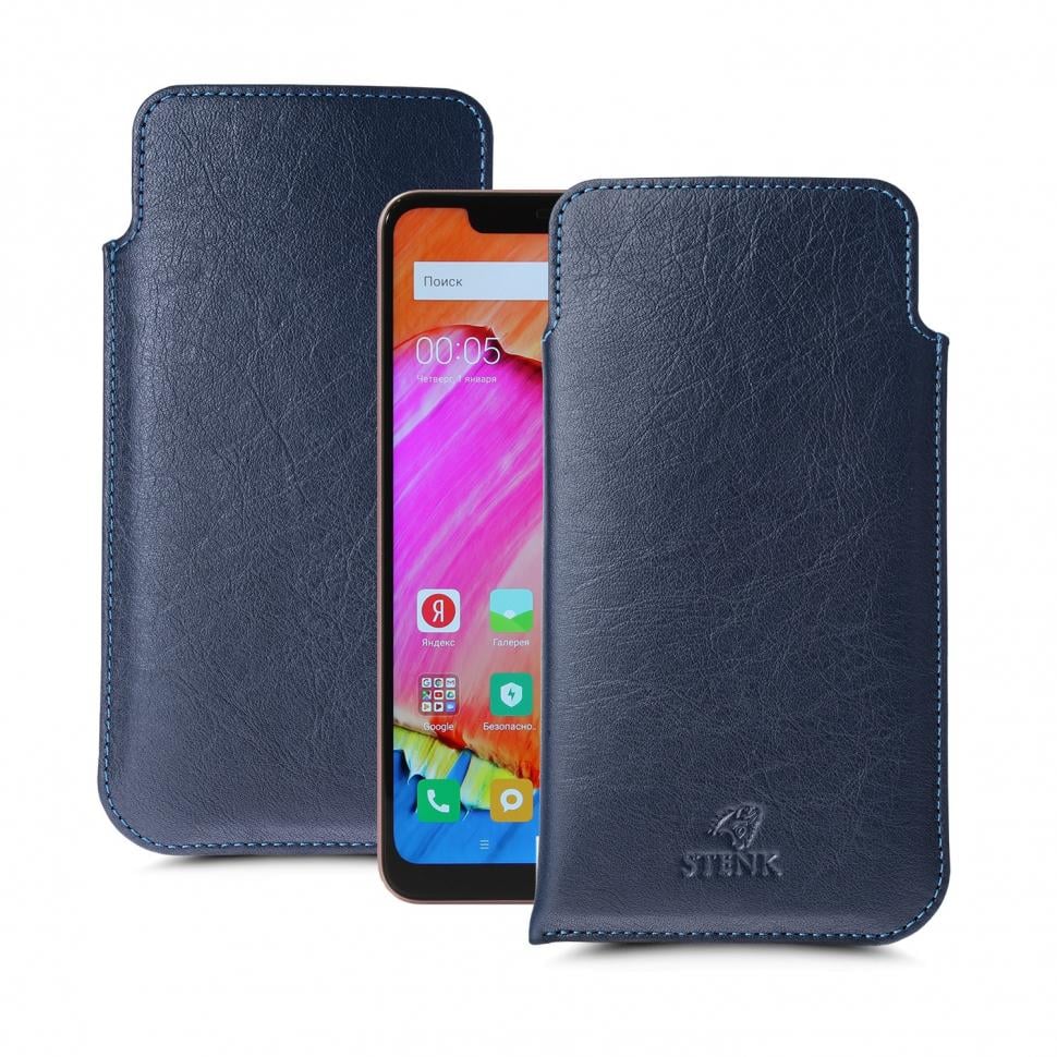 Футляр Stenk Elegance для Xiaomi Redmi Note 6 Pro Синий (62404)
