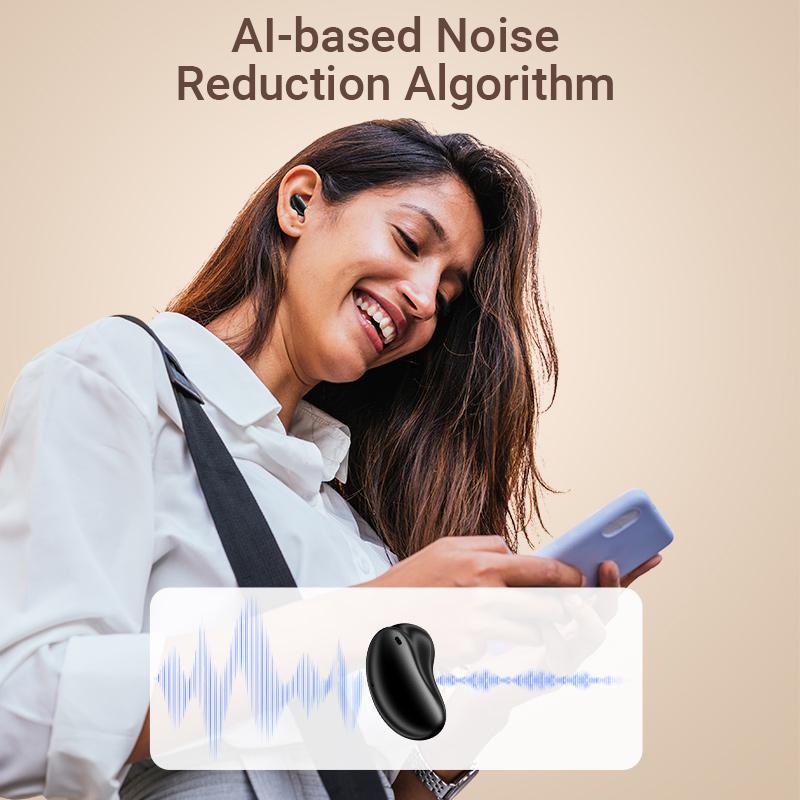 Навушники бездротові Vention Tiny T11 Bluetooth 5.3 з AI-шумозаглушенням TWS 13 мм 25 год відтверення AAC/SBC Hi-Fi Чорний (NBJB0) - фото 7 Навушники бездротові Vention Tiny T11 Bluetooth 5.3 з AI-шумозаглушенням TWS 13 мм 25 год відтверення AAC/SBC Hi-Fi Чорний (NBJB0) - фото 7