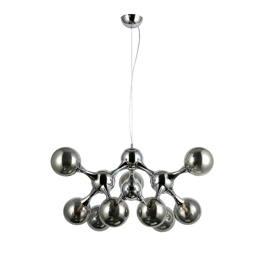Люстра молекула подвесная Levistella 7529816-9 CR/BK плафон черный Хром