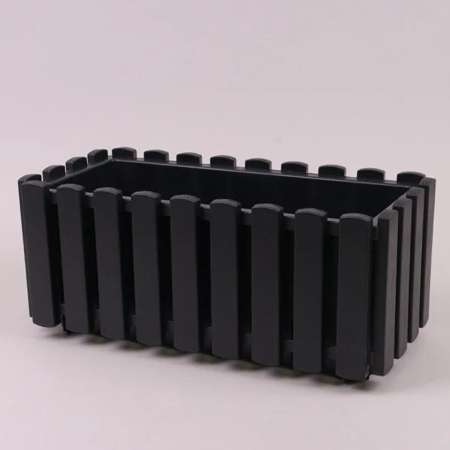 Балконний ящик Flora Boardee Fencycase 38 см Антрацитовий (90156)