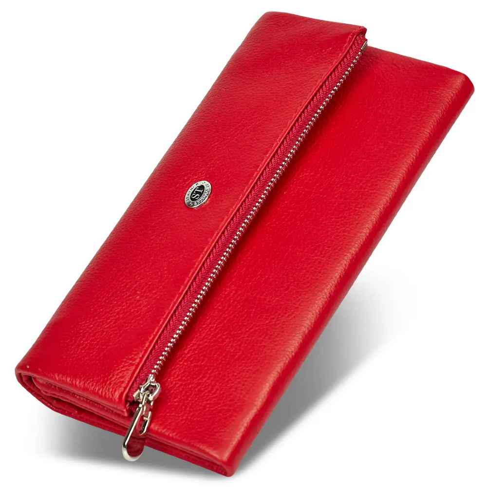 Кошелек-клатч из натуральной кожи ST Leather ST269 Красный