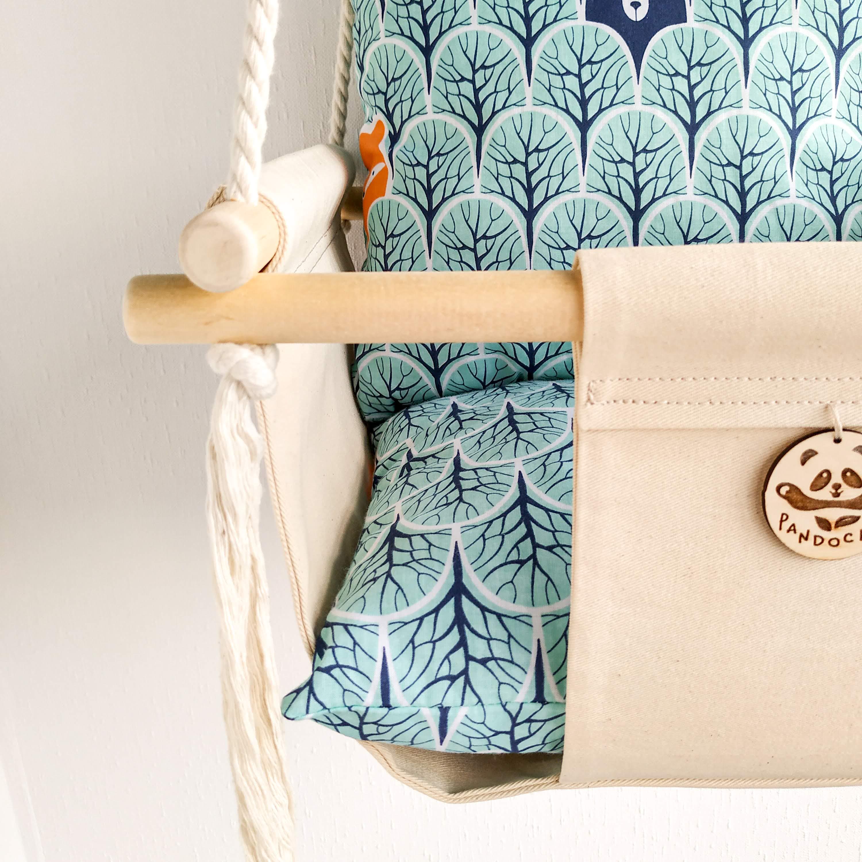 Тканинна дитяча гойдалка 40х40 см Ліс (13850386-De) - фото 2 Тканинна дитяча гойдалка 40х40 см Ліс (13850386-De) - фото 2