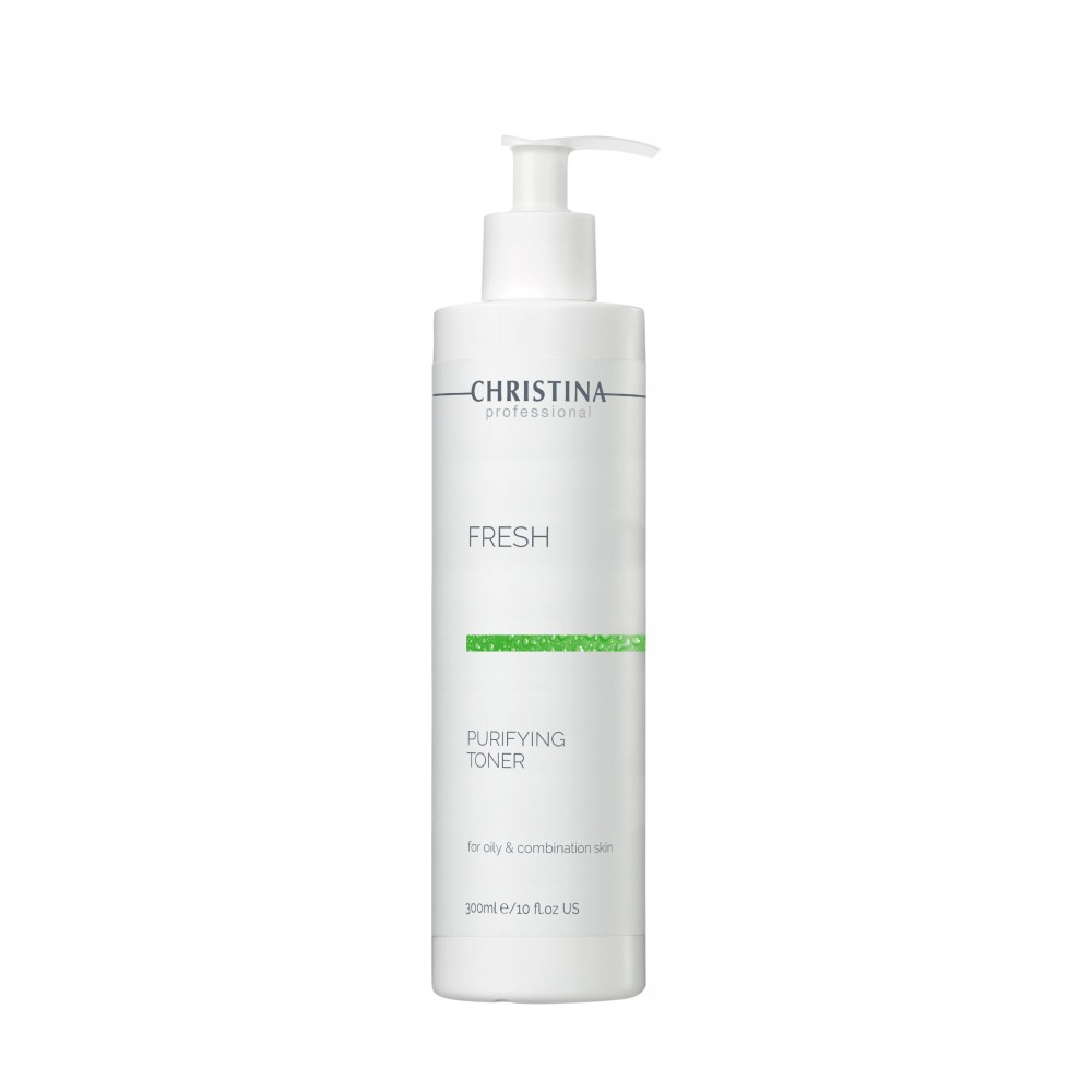 Тонік очищуючий для жирної шкіри з лемонграсом CHRISTINA Fresh Purifying Toner for oily skin with Lemongrass 300 мл Тонік очищуючий для жирної шкіри з лемонграсом CHRISTINA Fresh Purifying Toner for oily skin with Lemongrass 300 мл