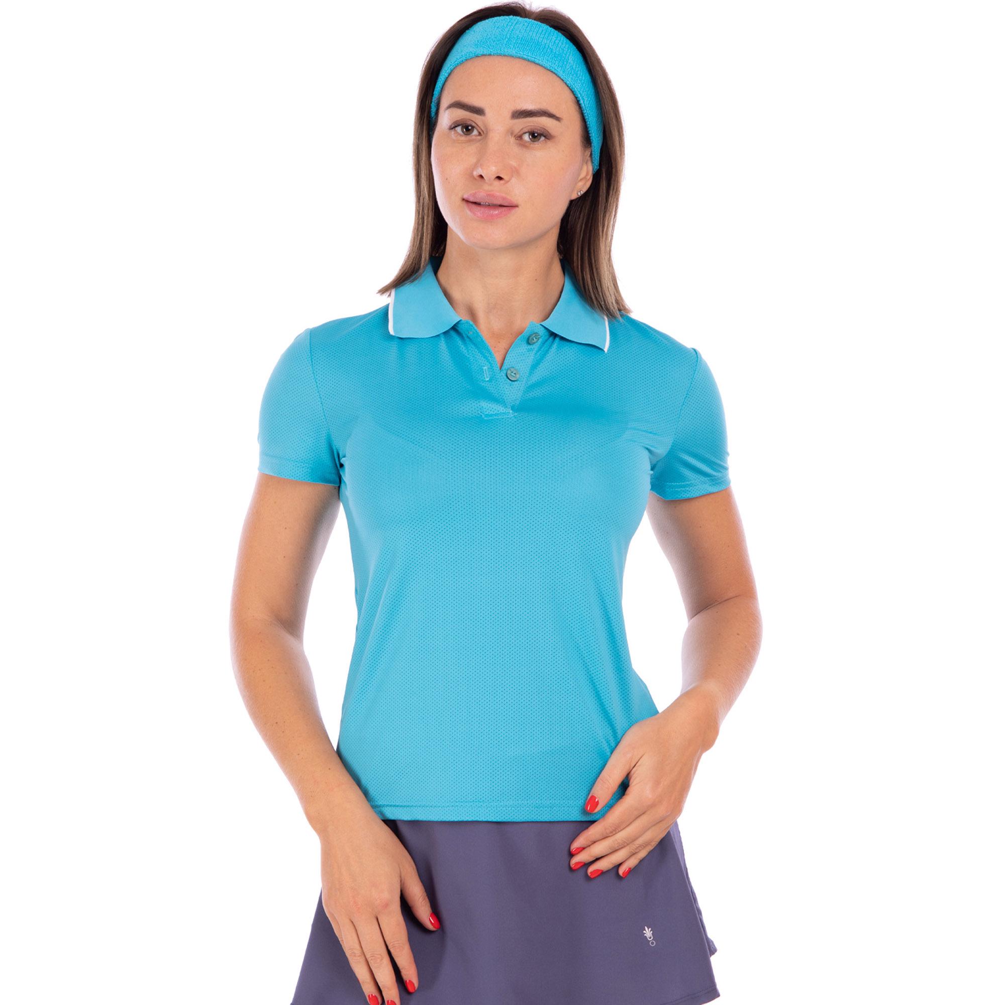 Футболка поло женская Lingo LD-7316W 2XL Голубой (LD-7316W_Голубой_2XL)