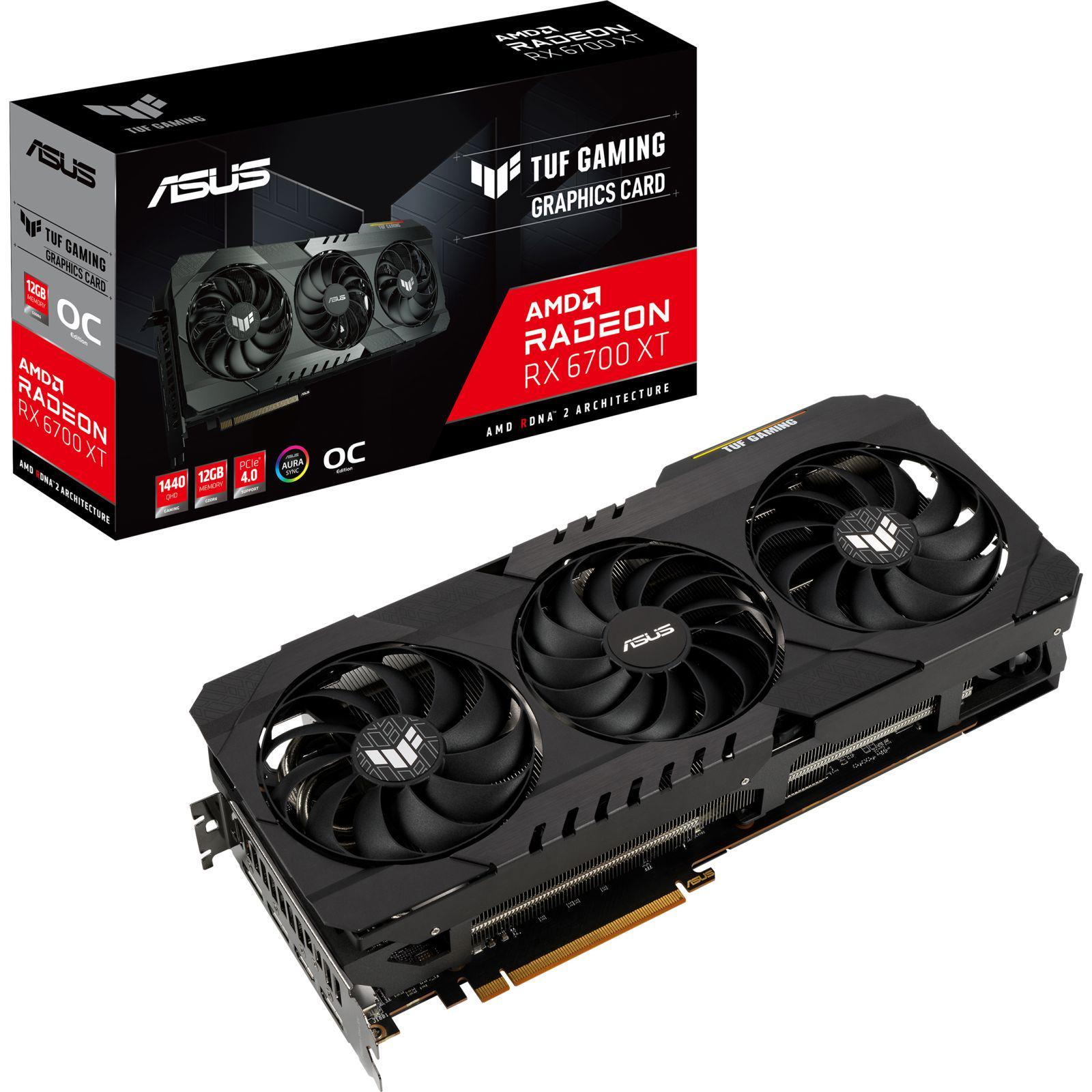 Видеокарта Asus TUF Radeon RX 6700 XT Gaming OC 12GB (22517061)