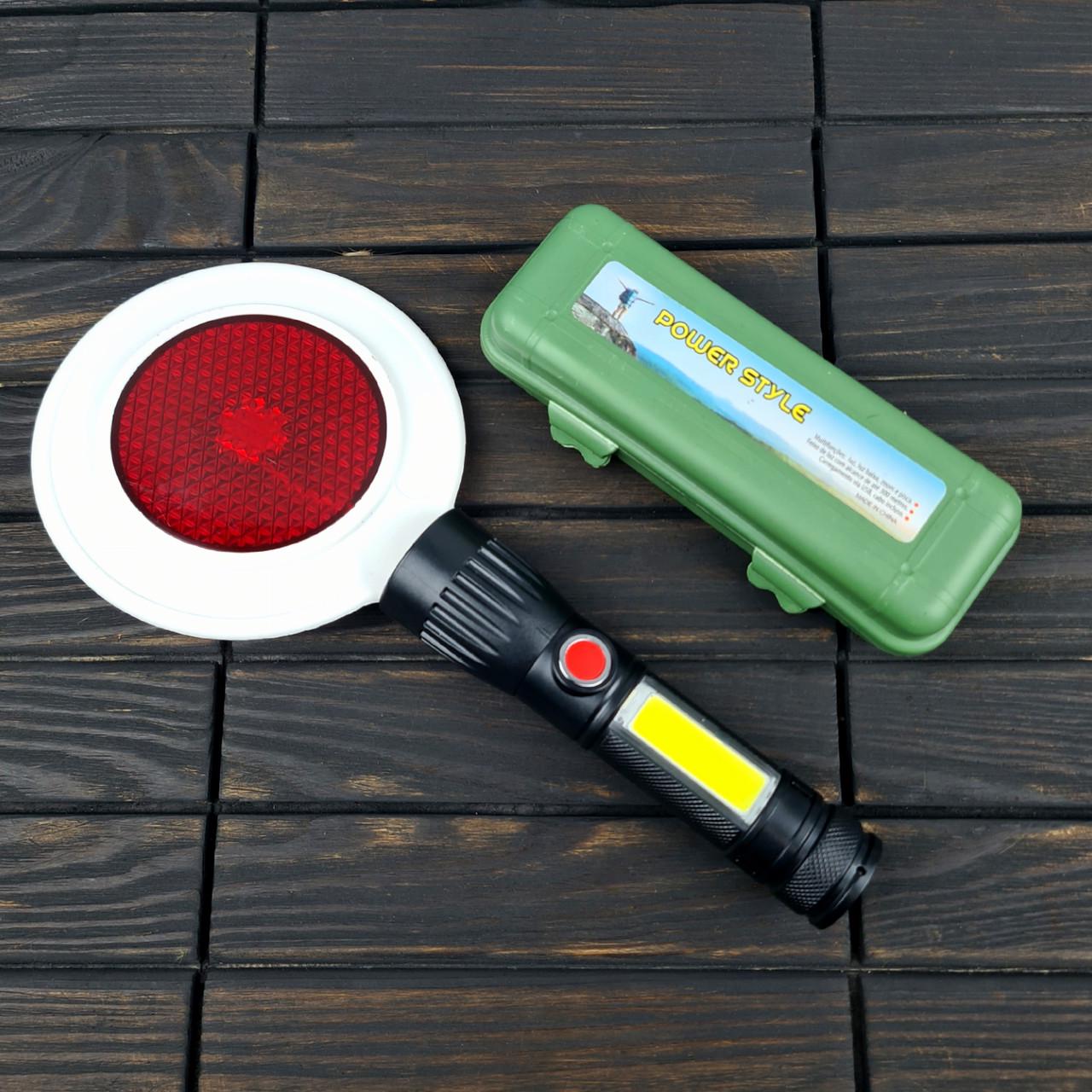 Жезл полицейский для регулирования дорожного движения с катафотом стробоскопом/фонарем 30 см (2397054674) - фото 4 Жезл полицейский для регулирования дорожного движения с катафотом стробоскопом/фонарем 30 см (2397054674) - фото 4