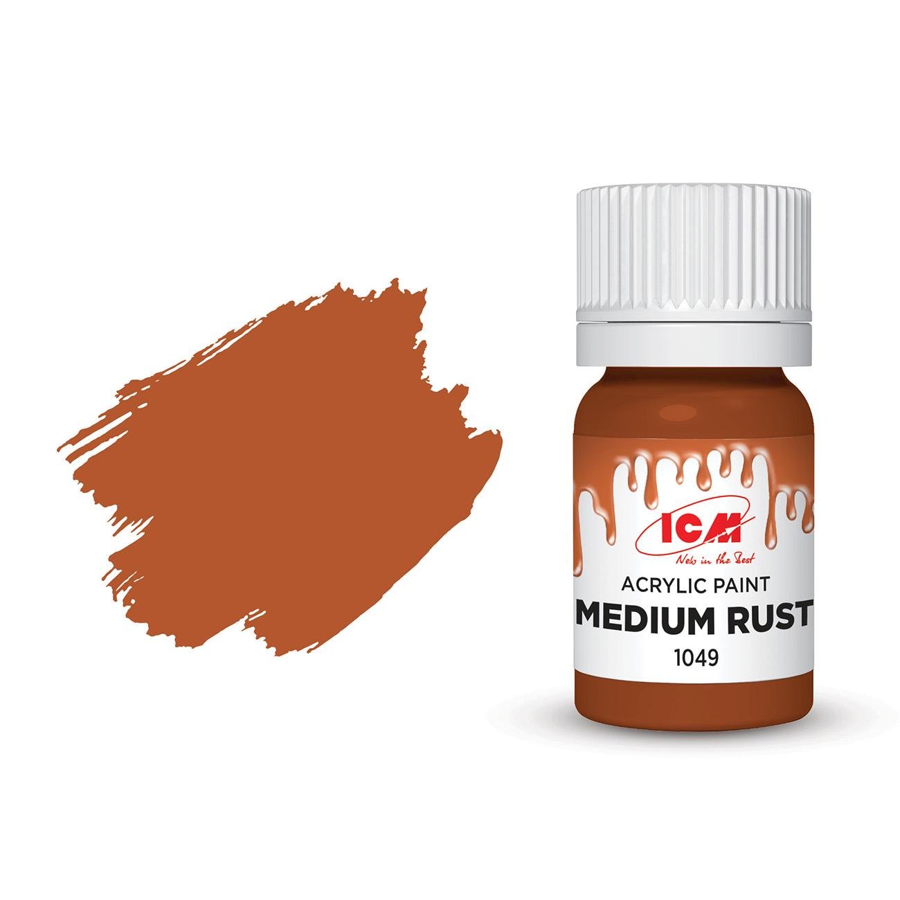 Акриловая краска ICM Средний ржавый (1049)