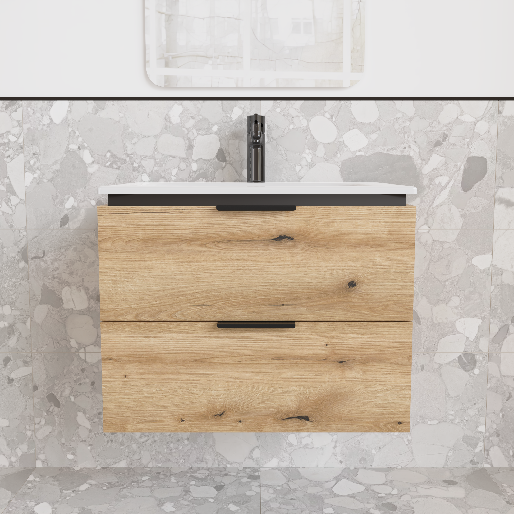 Тумба подвесная с раковиной MVK Vostok Icon 55 В2 550х450х530 мм Дуб Эвок (p255alb) - фото 1 Тумба подвесная с раковиной MVK Vostok Icon 55 В2 550х450х530 мм Дуб Эвок (p255alb) - фото 1