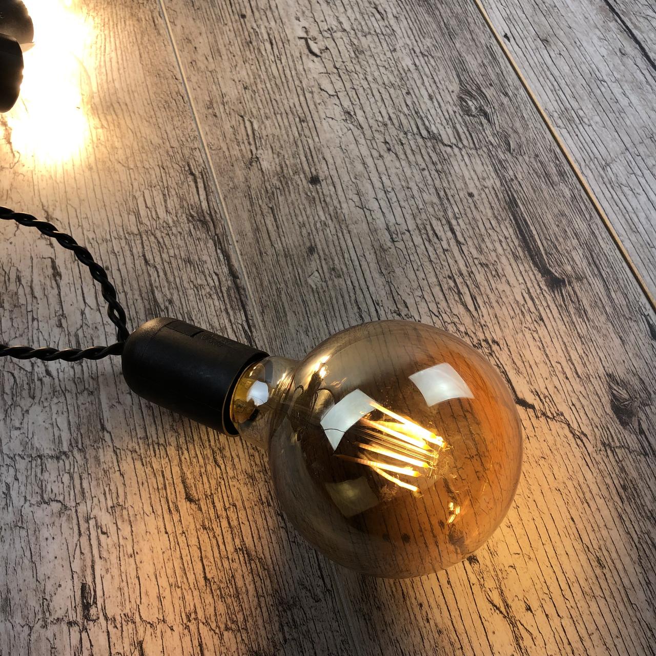 Ретро гірлянда для приміщень Alphatrade 15 м 30 філаментних LED ламп Чорний (120176) - фото 2