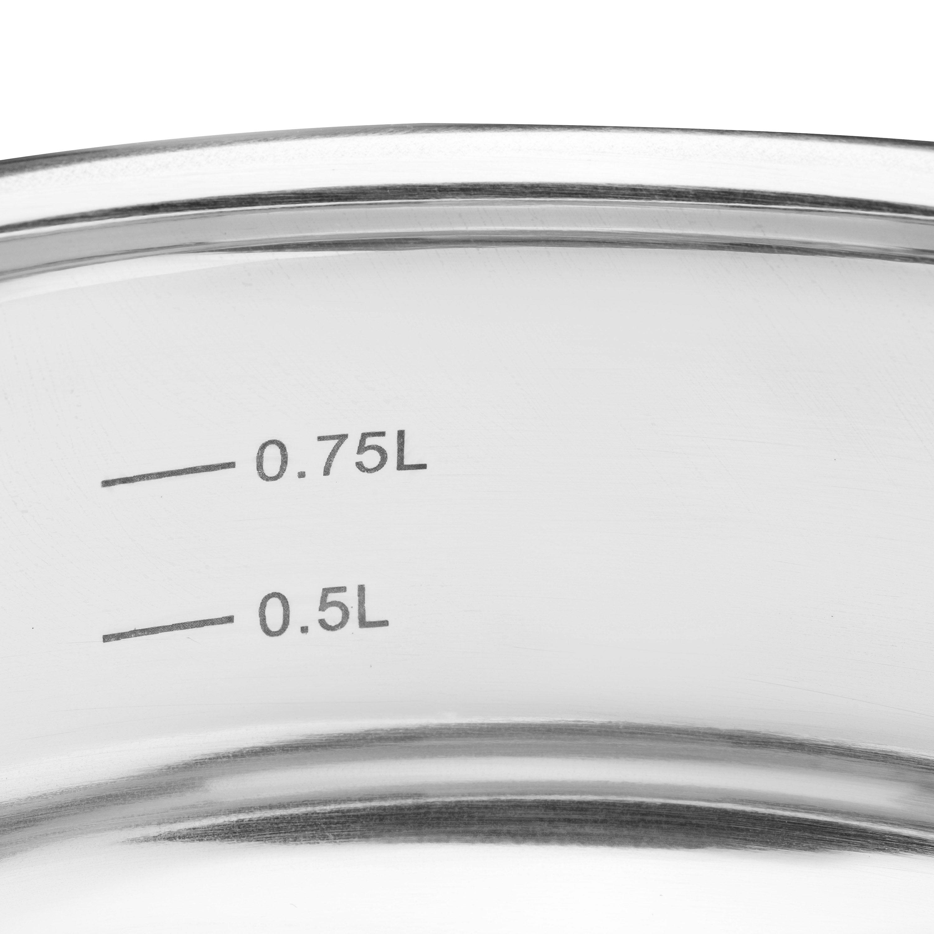 Ковш с крышкой Ardesto Gemini Ligurіa 1,3 л Нержавеющая сталь (AR4313GB) - фото 2