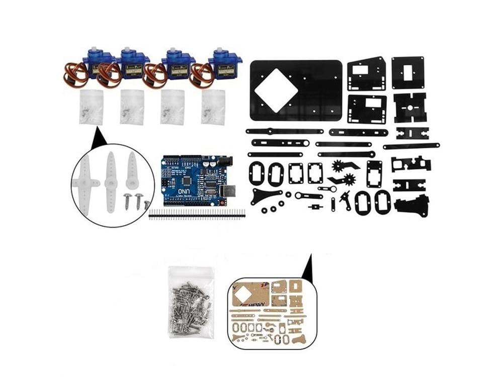 Комплект роботизированной руки DIY для Arduino R3 (1007-474-01) - фото 5