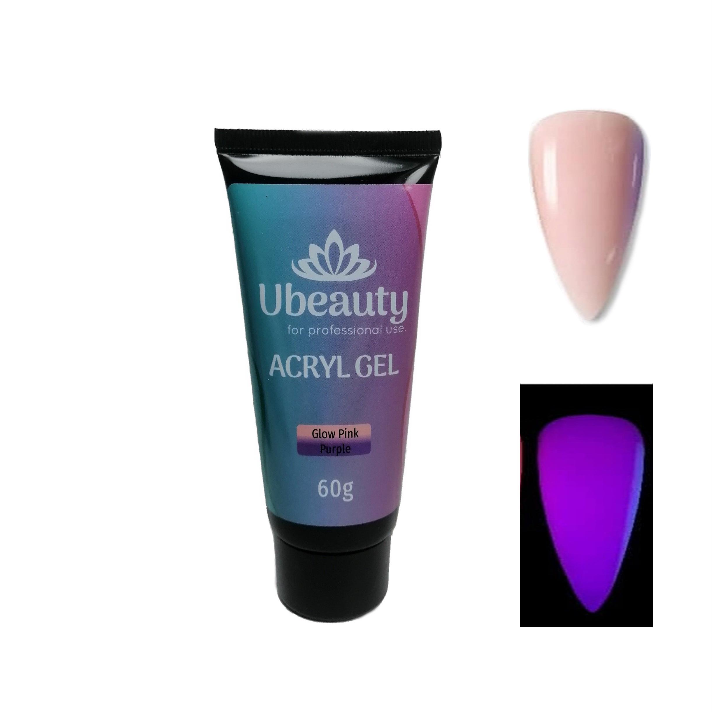 Акрилгель Ubeauty 60 мл Glow pink purple (6800) - фото 2 Акрилгель Ubeauty 60 мл Glow pink purple (6800) - фото 2