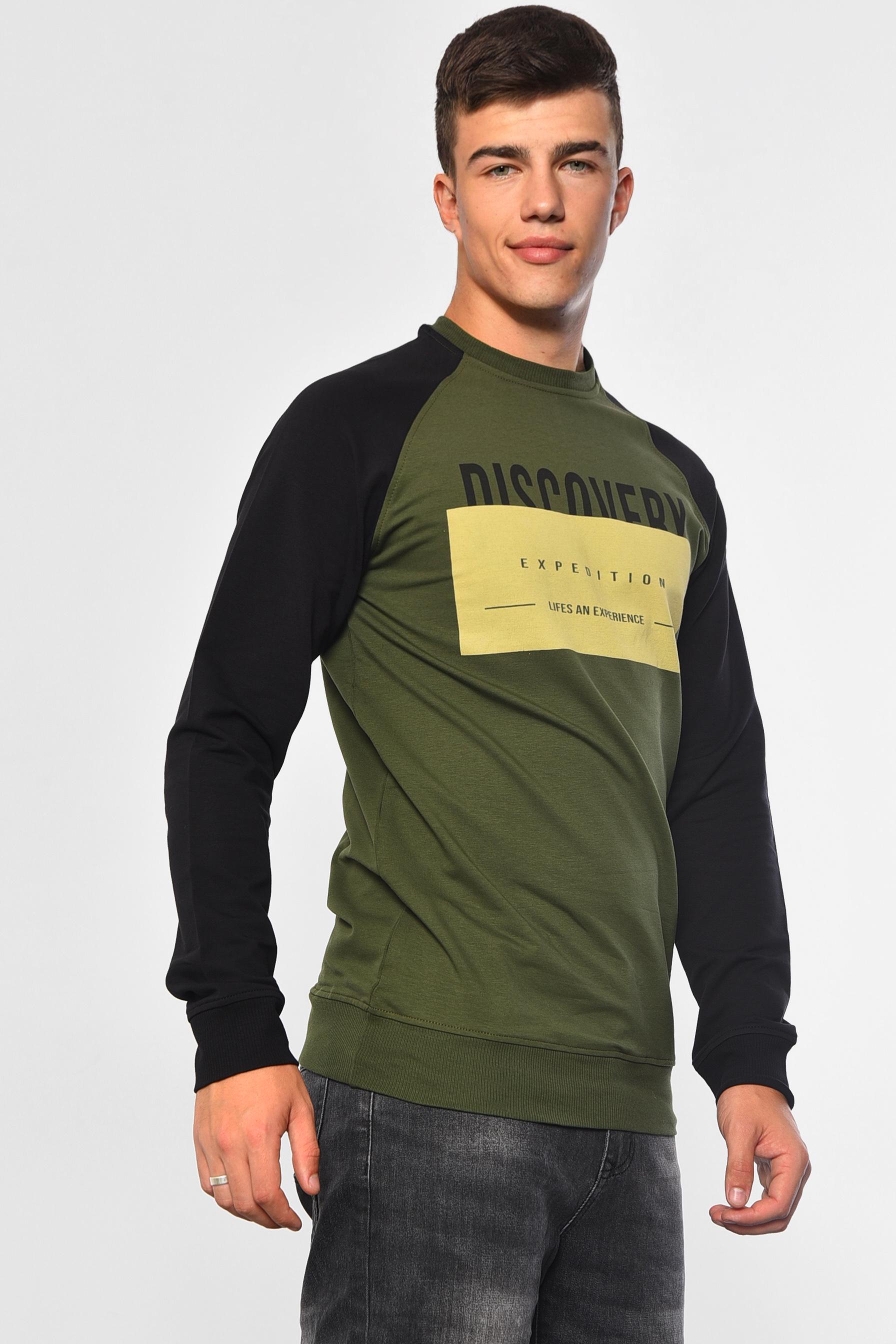 Свитшот мужской XL Хаки (182147) - фото 2