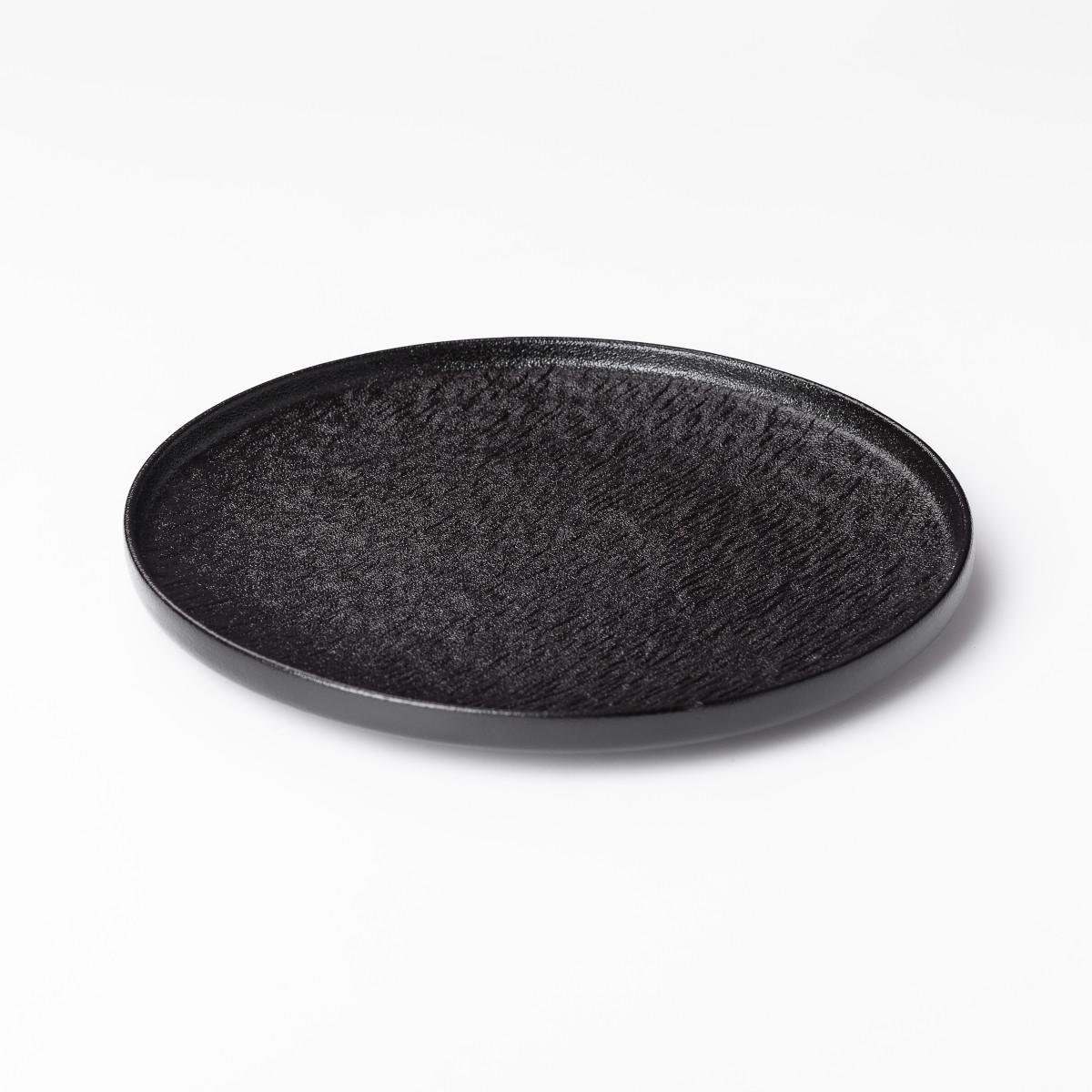 Тарілка плоска керамічна 25 см Чорний (5403) - фото 2