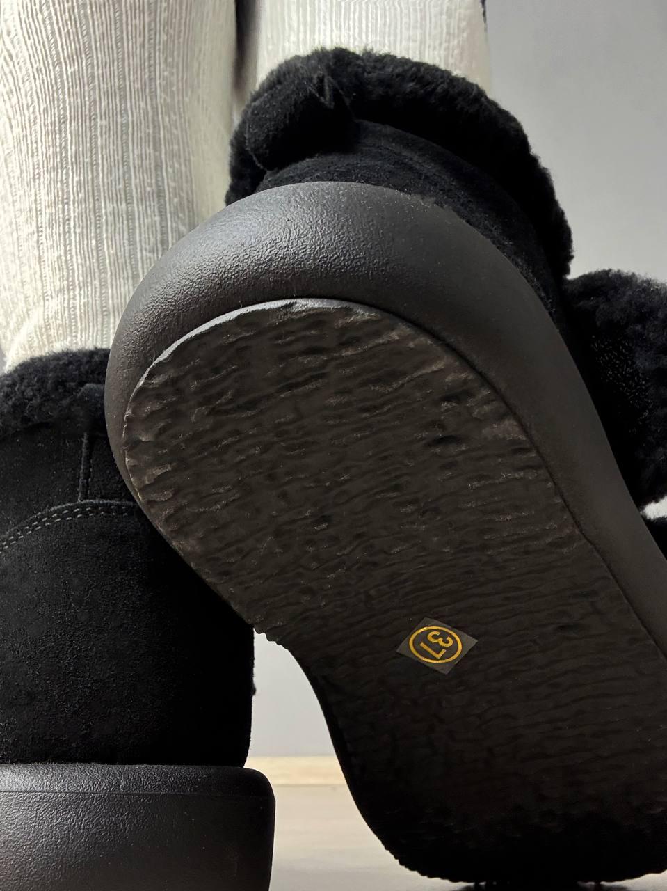 Ботинки женские Hengji 13-1 угги замшевые на меху с опушкой р. 39 Черный (5658) - фото 5 Ботинки женские Hengji 13-1 угги замшевые на меху с опушкой р. 39 Черный (5658) - фото 5