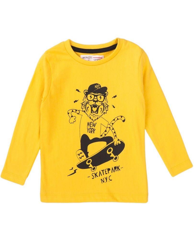 Лонгслів для хлопчика Minoti 98-104 см Жовтий (0238B)