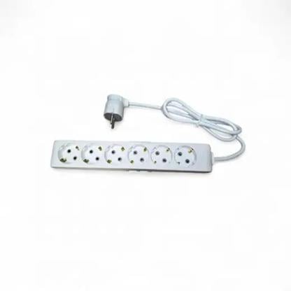 Удлинитель Baysal 6 гнезд 1 метр 16А 3,5 кВт (695211)