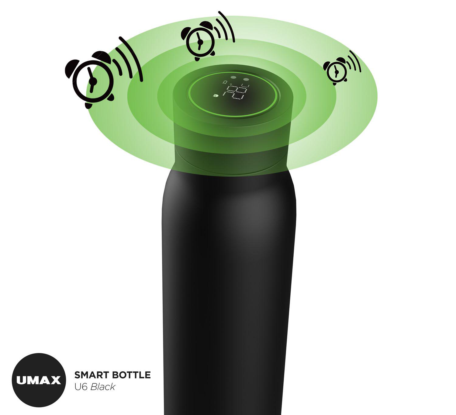 Умный термос Umax Smart Bottle U5 600 мл с индикатором температуры/сенсорным экраном/сообщением режима питья Черный - фото 10 Умный термос Umax Smart Bottle U5 600 мл с индикатором температуры/сенсорным экраном/сообщением режима питья Черный - фото 10