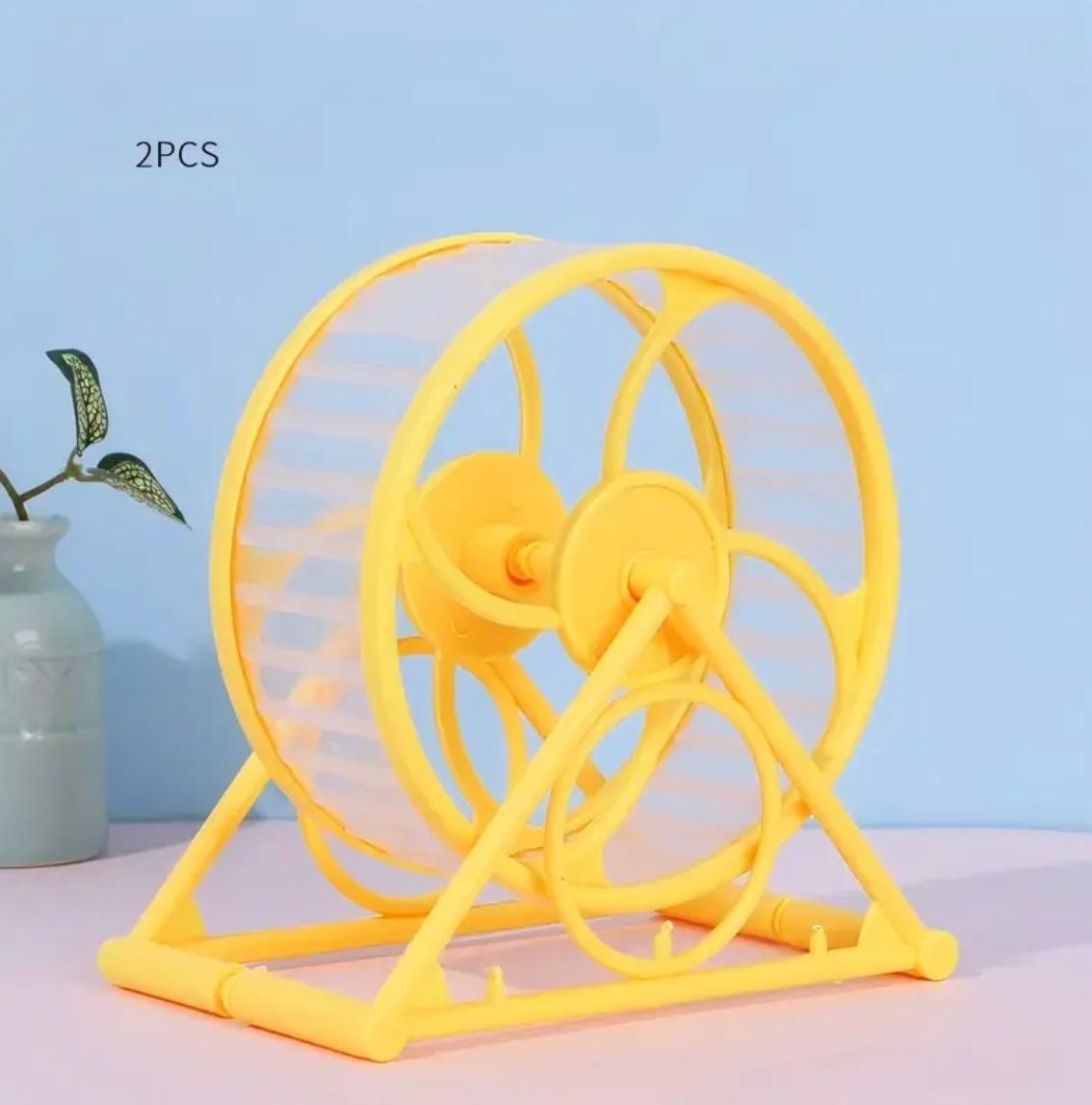 Колесо тренажер для хом'яків 14 см Yellow (29875638) - фото 2