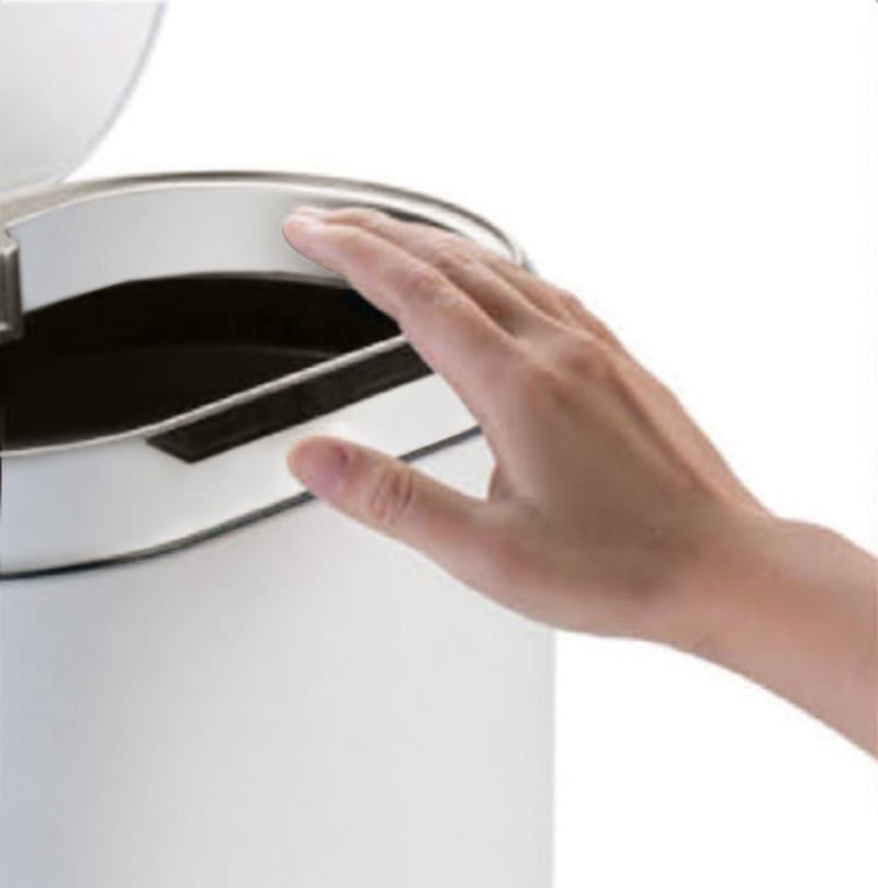 Мусорное ведро сенсорное овальное MIXXUS Premium Topper-TC0112 12 л Белый (MI7082) - фото 3