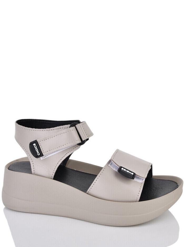 Босоножки кожаные ITTS N53--22 р. 40 Бежево-черный