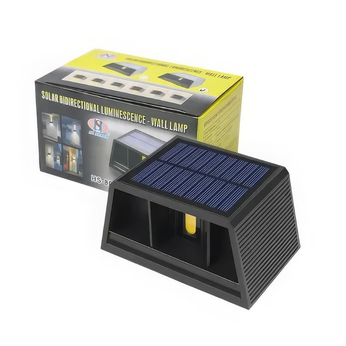 Світильник настінний вуличний Solar Wall Lamp HS-8032 на сонячній батареї (1010599-Black) - фото 9