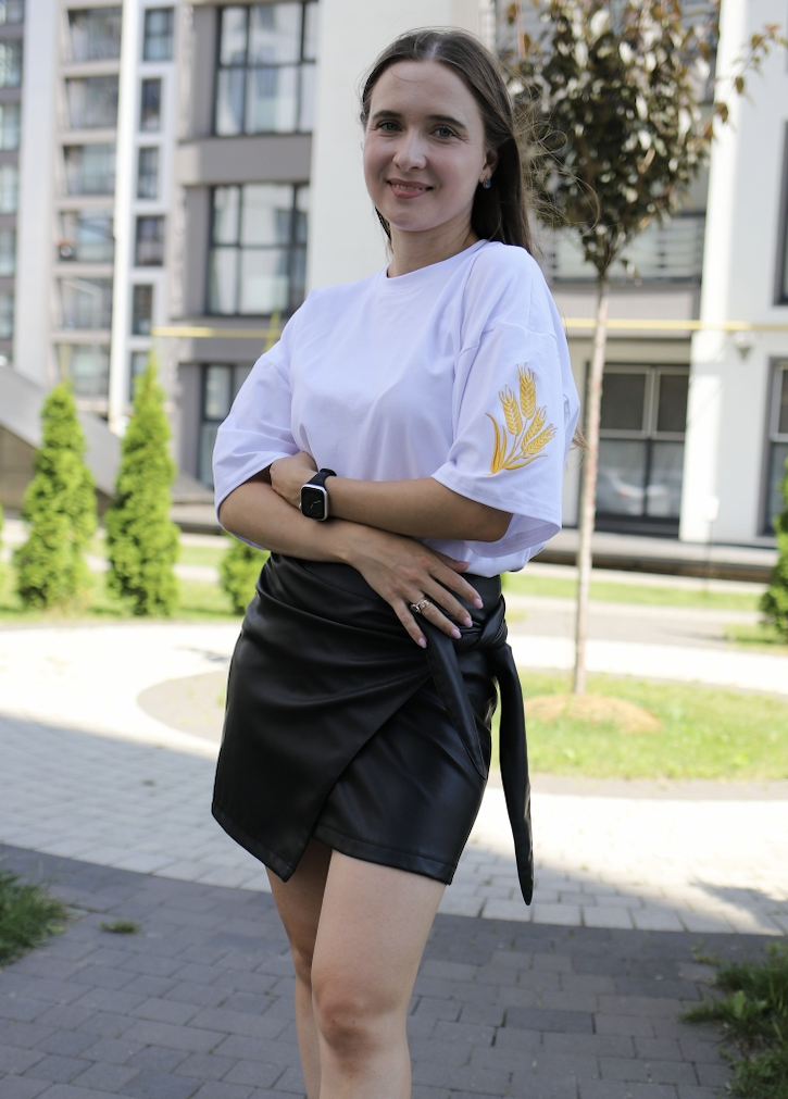 Вышиванка женская Koala fashion Колосья S Белый