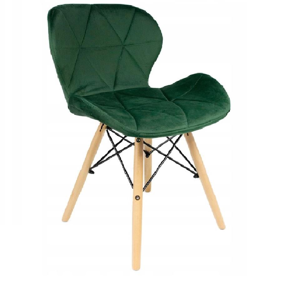 Крісло скандинавське Zano Велюр Зелений