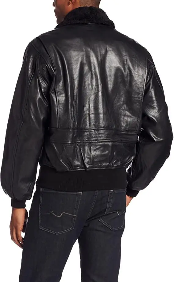 Куртка Alpha Industries G-1 Leather Jacket 2XL Black (MLG21210P1B2XL) - фото 8