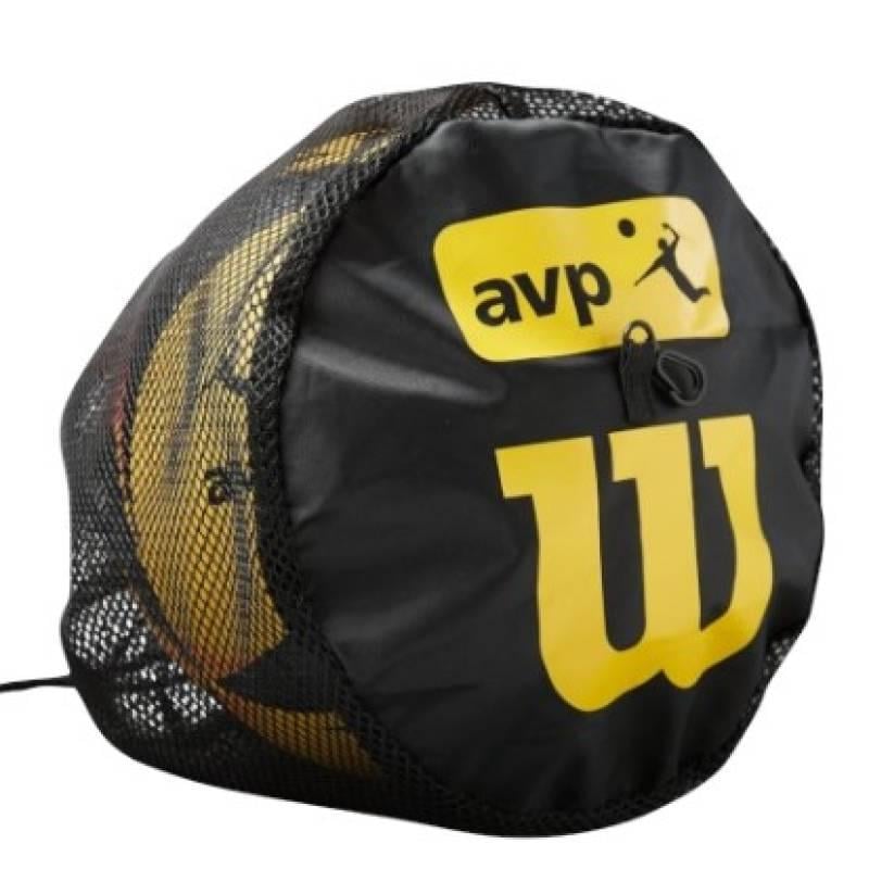 Сумка для м'ячів Wilson VOLLEYBALL SINGLE BALL BAG AVP 10 л 25x25x25 см Чорний (WTH152190R)