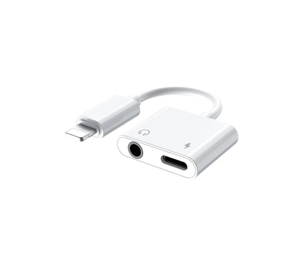 Переходник Remax RL-LA07 Apple Lightning to Audio Aux Lightning 35 мм White