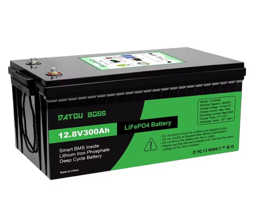 Аккумулятор LiFePO4 DATOUBOSS 12V 300 Ah 3840Wh 300A BMS до 15000 циклов Аккумулятор LiFePO4 DATOUBOSS 12V 300 Ah 3840Wh 300A BMS до 15000 циклов