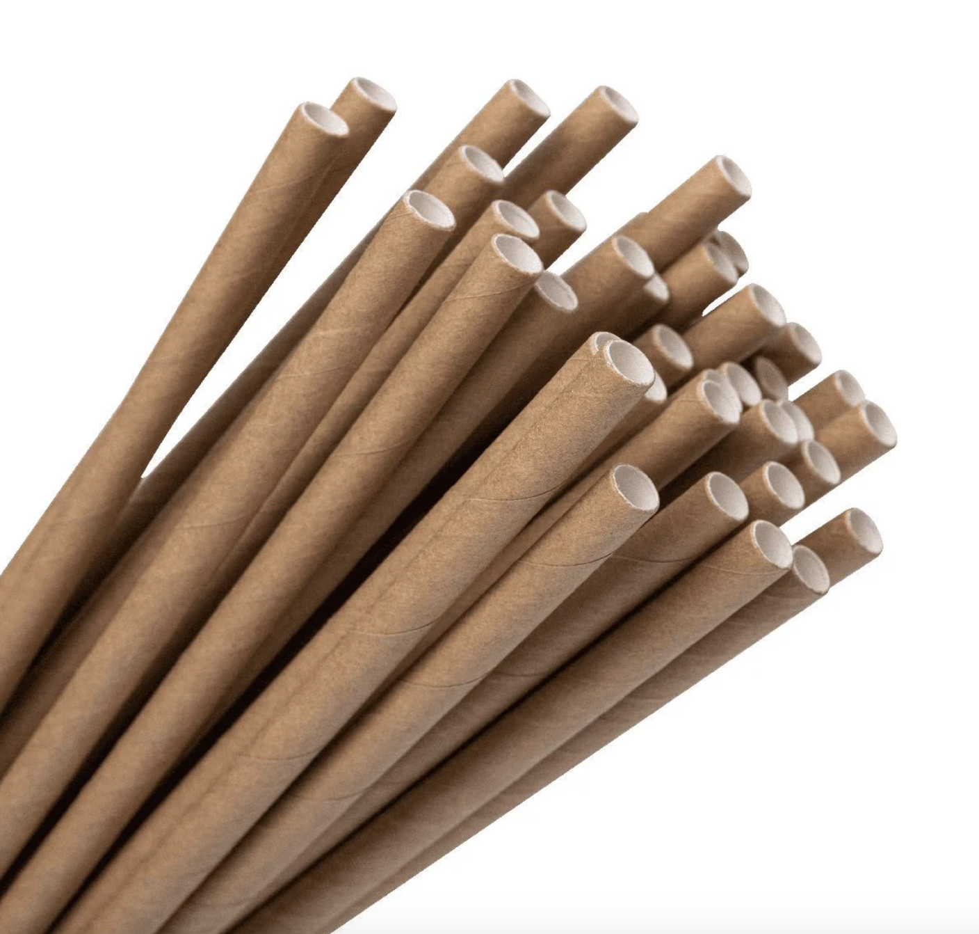 Трубочки бумажные крафт 6х195 мм 200 шт./уп. - фото 1 Трубочки бумажные крафт 6х195 мм 200 шт./уп. - фото 1