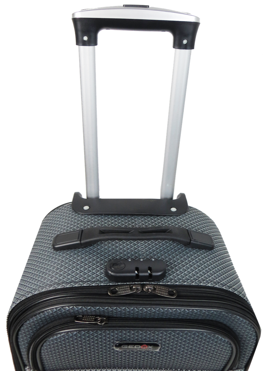 Чемодан на колесах Gedox GD Polo маленький в клеточку 42 л Серебристый - фото 5 Чемодан на колесах Gedox GD Polo маленький в клеточку 42 л Серебристый - фото 5