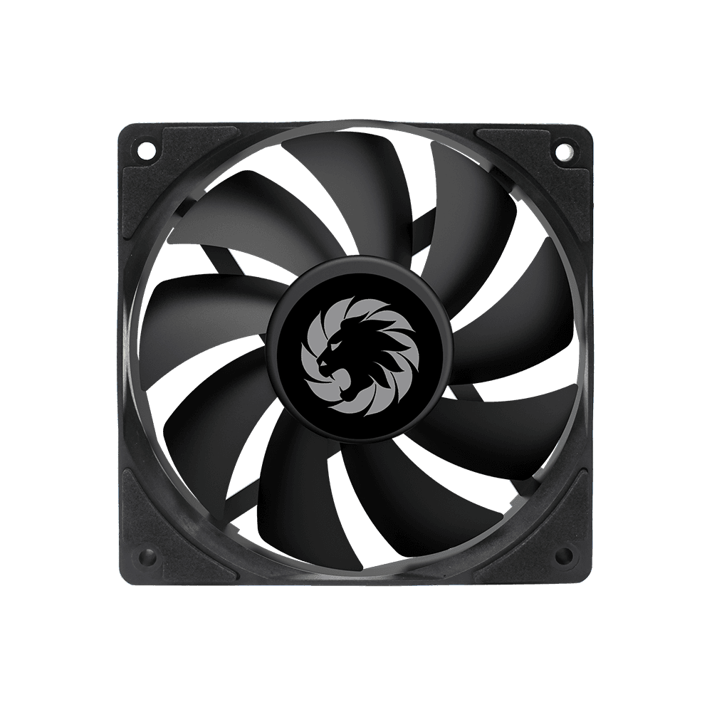 Вентилятор для корпуса GameMax GMX-WFBK-BK, 120 мм, скользящий подшипник, черный